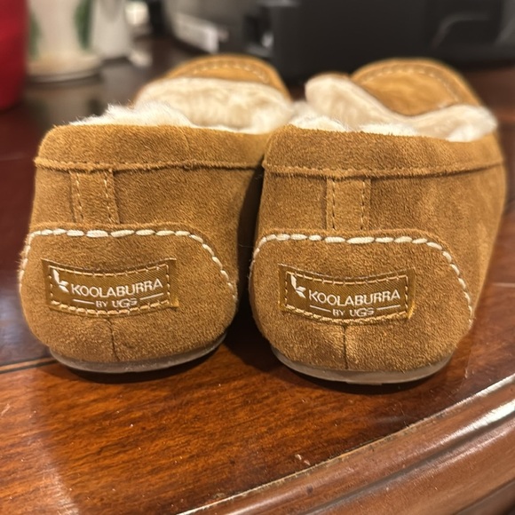 Lezly Koolaburra by UGG Cozy Flats Slip On Slippers Suede Upper Faux Fur Lining - Picture 2 of 8